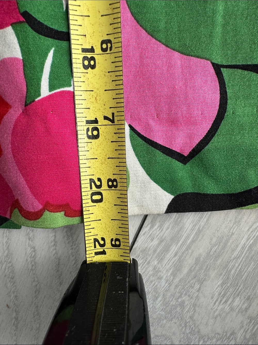 Talbots Bright Floral Mini Skirt in Green & Pink - Picture 4 of 5